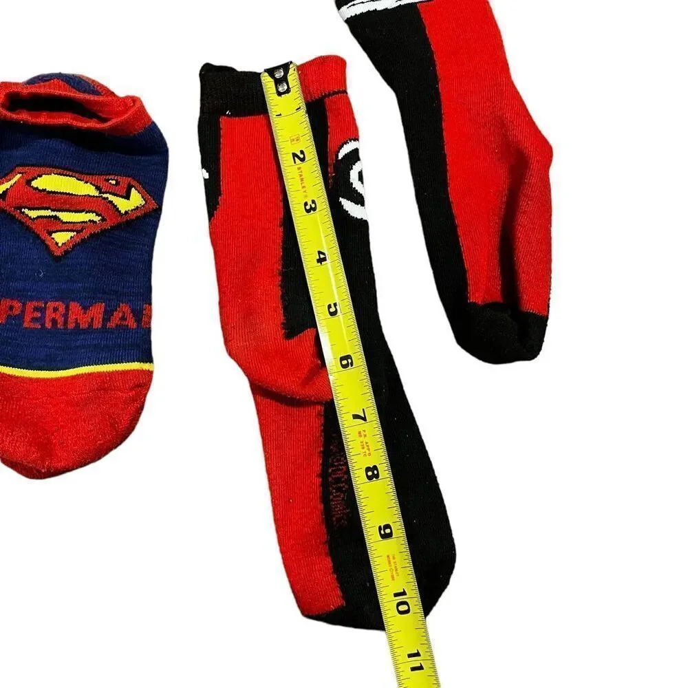 DC Comics Bundle Lot Wonder Woman Aquaman The Flash Superman Harley Quinn Socks